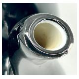 Vintage Hall Pottery- Black Glaze Teapots, Creamer and 3 bowls