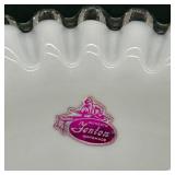 Vintage Fenton Silver Crest Glass Divided Dishes - Ruffled Edge