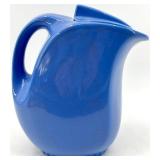 Vintage Hall China Co. Blue Lidded Refrigerator Water Pitcher 5818 for Montgomery Ward