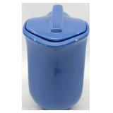 Vintage Hall China Co. Blue Lidded Refrigerator Water Pitcher 5818 for Montgomery Ward