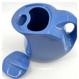 Vintage Hall China Co. Blue Lidded Refrigerator Water Pitcher 5818 for Montgomery Ward