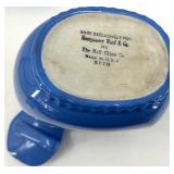 Vintage Hall China Co. Blue Lidded Refrigerator Water Pitcher 5818 for Montgomery Ward