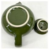 Vintage Hall China Olive Green Teapot Set - Made in USA