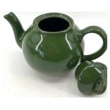 Vintage Hall China Green Teapot Set 391 - Made in USA - Including Teapot With Lid