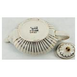 Vintage Arthur Wood Teapot Turquoise Glaze & Hall White Teapot