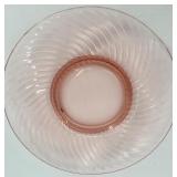 Vintage Pink Depression Glassware Set - Cups & Saucers, Bowls, Plates & Goblets