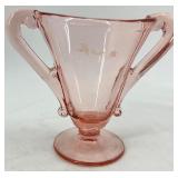 Vintage Pink Depression Glassware Set - Cups & Saucers, Bowls, Plates & Goblets