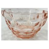 Vintage Pink Depression Glassware Set - Cups & Saucers, Bowls, Plates & Goblets