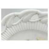 Vintage Fostoria Wistar with White Braided Rim including Serving Plate, Bowl and More