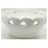 Vintage Fostoria Wistar with White Braided Rim including Serving Plate, Bowl and More