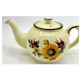 Vintage Set of 4 Teapots - Including Occupied Japan Floral & Sunflower Patterns