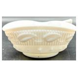 Vintage Fostoria Wistar Milk Glass Compotes, Sugar, Creamer, and More