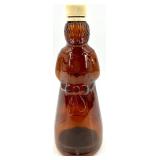Mrs Butterworth Syrup Bottles - Vintage Amber Glass - QTY 2