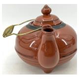 Vintage Assortment of Three Teapots - Black & Brown Glazes, Made in Japan