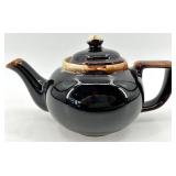 Vintage Assortment of Three Teapots - Black & Brown Glazes, Made in Japan