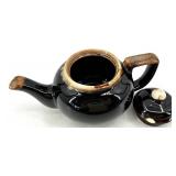 Vintage Assortment of Three Teapots - Black & Brown Glazes, Made in Japan