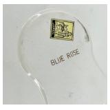 Vintage Castle Japan Blue Rose Teapot & Warmer Set with Lid - Floral Porcelain