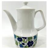 Vintage Flower Garden Japan Teapot & 3 Mugs Set