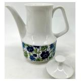 Vintage Flower Garden Japan Teapot & 3 Mugs Set