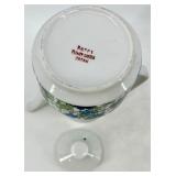 Vintage Flower Garden Japan Teapot & 3 Mugs Set