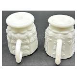 Vintage Westmoreland Paneled Grape Milk Glass Assorted Pieces