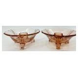 10 Vintage Glass Candlestick Holders