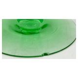 5 Pair Vintage Candlestick Holders - Green and Clear Glass