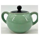 Vintage SYRACUSE China Green Teapot & Covered Bowls Set (5-Piece) USA 89