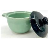 Vintage SYRACUSE China Green Teapot & Covered Bowls Set (5-Piece) USA 89