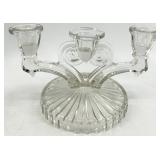 Vintage Assorted Crystal Glass Candelabras - Jeanette - 3 Pairs