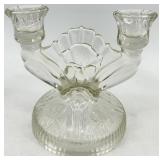 Vintage Assorted Crystal Glass Candelabras - Jeanette - 3 Pairs