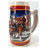 Vintage Budweiser Collectors Series Steins - CeramArte Brazil (Clydesdale & Holiday Sets)