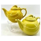 Vintage Yellow Hall Teapots - QTY 2