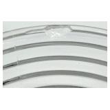 Vintage Anchor Glass Ribbed Serving Set - Pedestal Bowl & Square Dishes