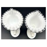 Vintage  Silver Crest Cornucopias and Bowl