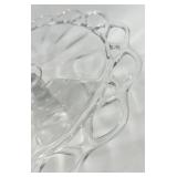 Vintage Imperial Glass Cake Stand with Pedestal & Matching Compote Dishes