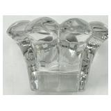 Vintage Heisey Crystolite Flower Candle Holders (Lot of 10)