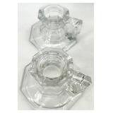 Vintage Glass Candlesticks - 5 Pair
