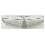 Vintage Heart-Shaped Clear Crystal Glass Bowls with Flower & Star Dishes - Assorted Set