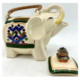 Vintage Elephant Teapot & 747 Jet Plane Teapot - Japan