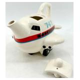 Vintage Elephant Teapot & 747 Jet Plane Teapot - Japan