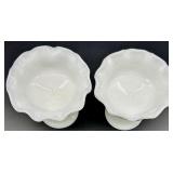 Vintage Westmoreland Milk Glass Paneled Grapevine Pattern - QTY 5