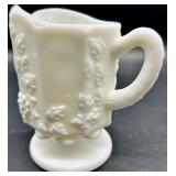 Vintage Westmoreland Milk Glass Paneled Grapevine Pattern - QTY 5