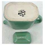 Hall Water Pitcher, Hall Covered Creamer & Chefsware Pottery Single-Serving Teapot - Vintage