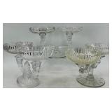 Vintage Crystal Candle Saucer / Bobeche Candelabras - QTY 3