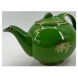 Vintage Hall 6-Cup Teapots - Set of 3 with Gold Trim