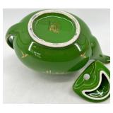 Vintage Hall 6-Cup Teapots - Set of 3 with Gold Trim