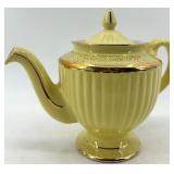 Vintage Hall 6-Cup Teapots - Set of 3 with Gold Trim