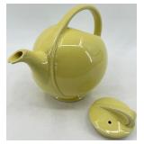 Vintage Hall England Teapots - 3-Piece Set Green, Yellow & Floral White