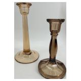 Vintage Gold, Amber and Yellow Glassware Set including Cake Plate